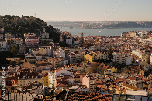 Lisbon panorama with Miradouro Nossa Senhora do Monte © Grzegorz Matoryn