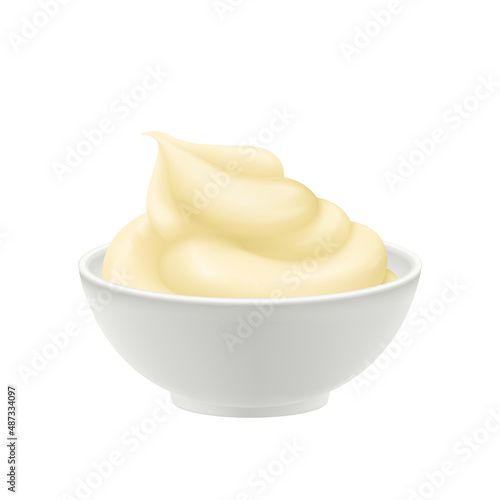 Mayonnaise Bowl Illustration