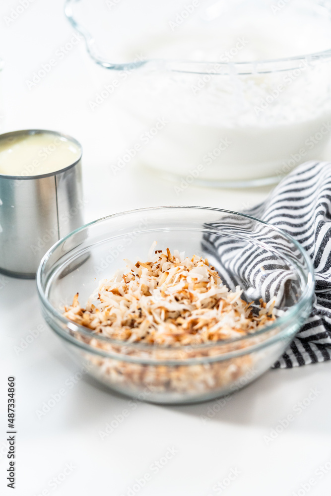 Coconut ice cream Coconut ice cream