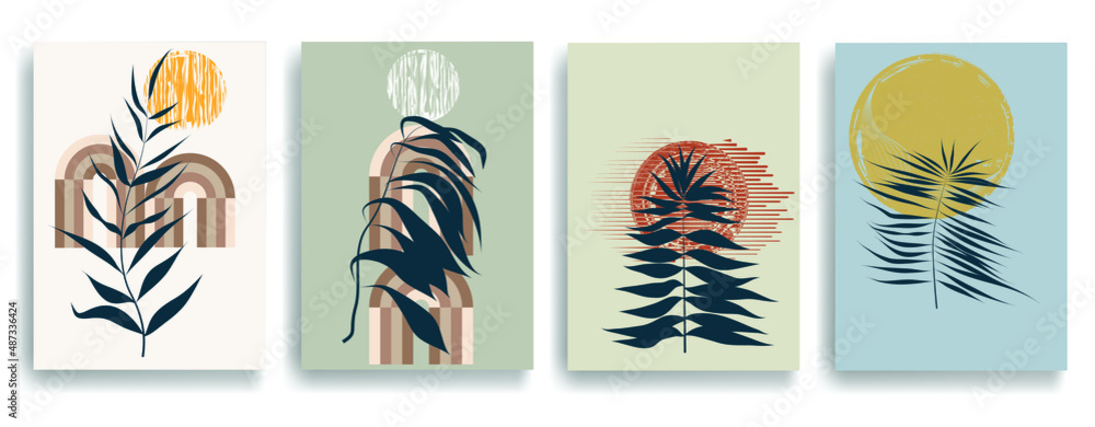 Modern poster with minimalist design elements . Retro lines and grunge textured circles in Boho style . Wall art , home deco . Vector abstract shape. Modern poster with minimalist design elements . Retro lines and grunge textured circles in Boho style . Wall art , home deco . Vector abstract shape.