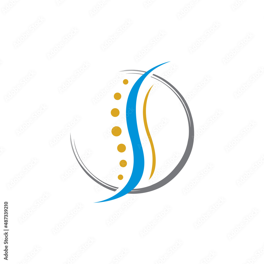 Chiropractic and orthopedic health care logo Chiropractic and orthopedic health care logo