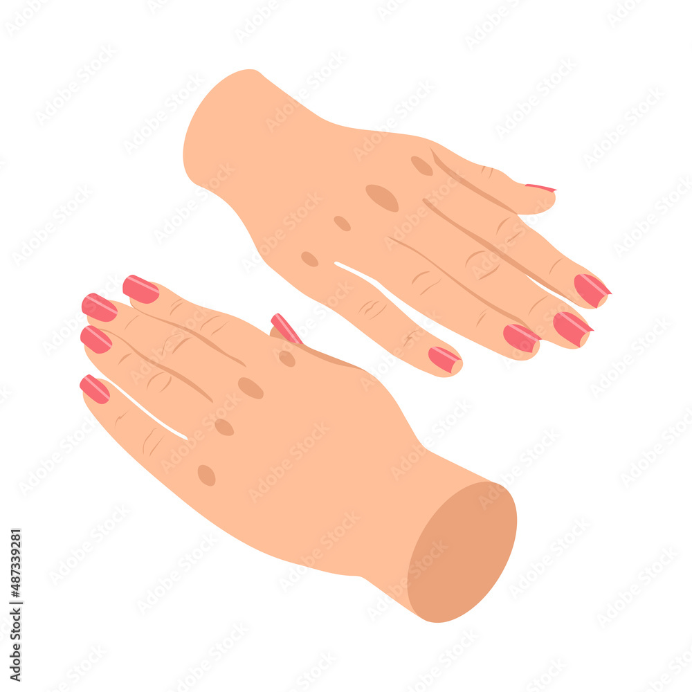 Manicure Isometric Icon Manicure Isometric Icon