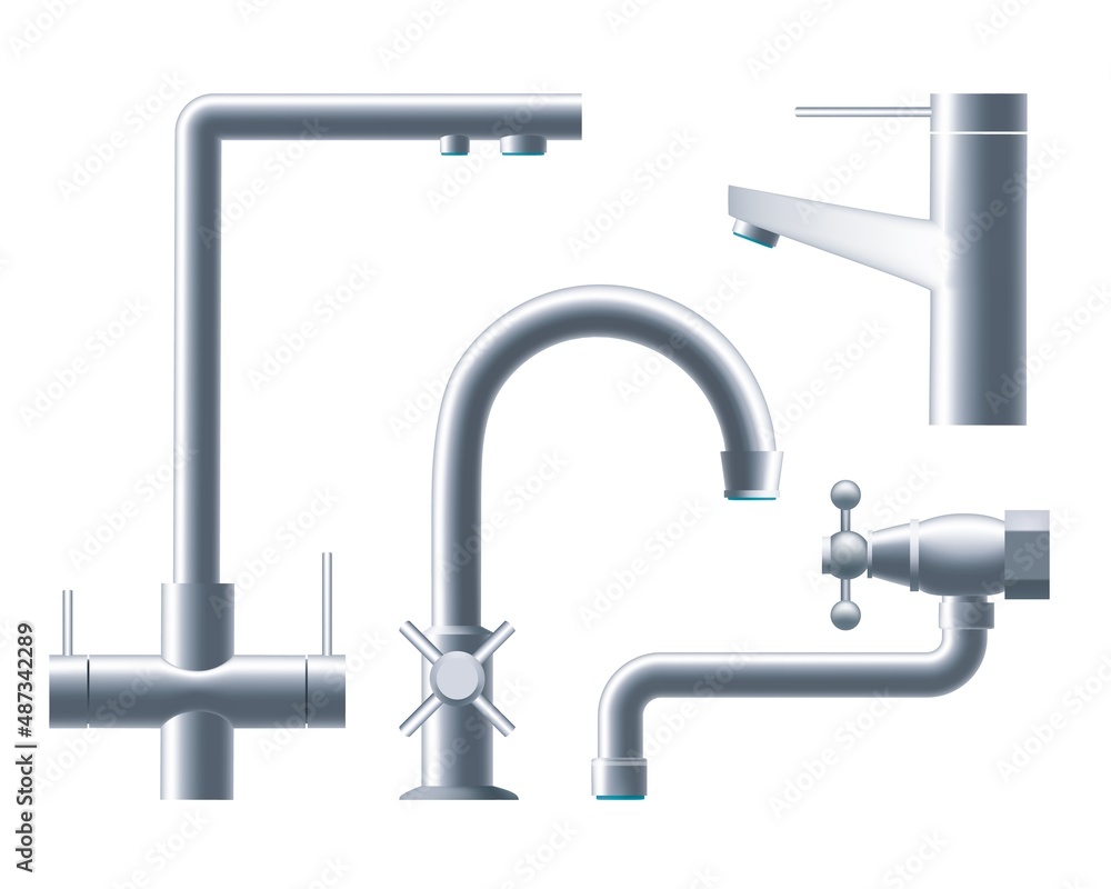 Metal stream faucets