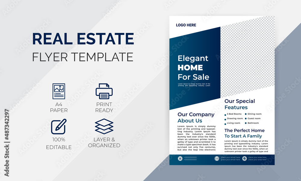 Professional Real Estate Flyer Template Professional Real Estate Flyer Template