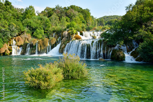 Croatia  Sibenik - september 5  2021   picturesque National Park of  Krka