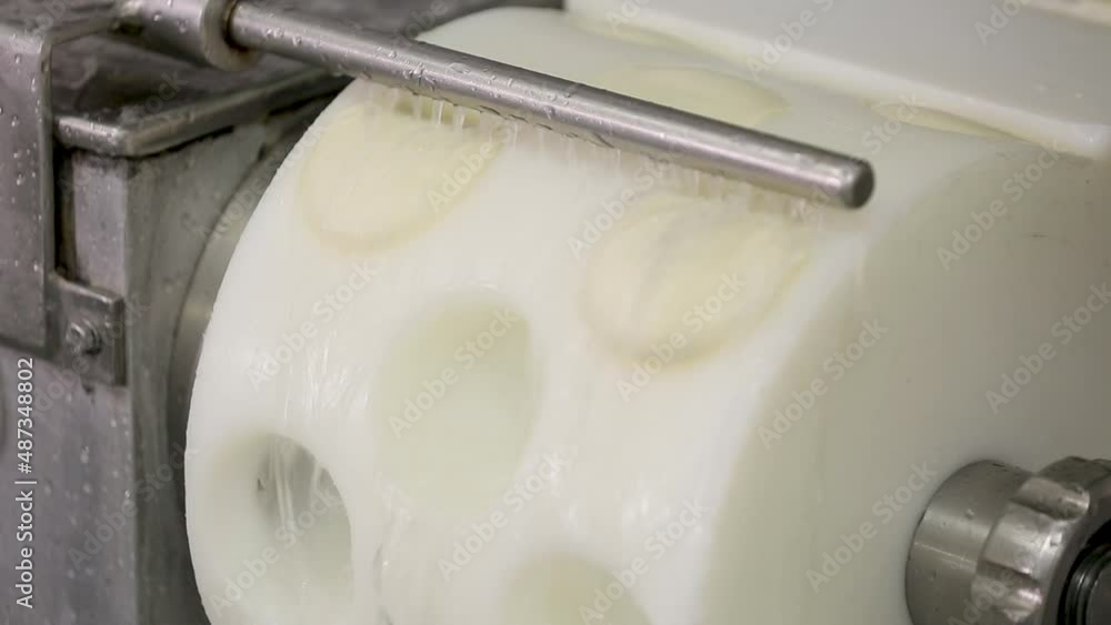 Handmade process production mozzarella cheese making manually cheese