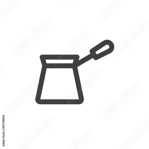 Turkish coffee line icon.