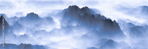 空, 雲, 雲, 自然, 青, 白, 乗り切る, 太陽, 日, 旋律の美しい, 天国, 曇った, 風景, 山, 