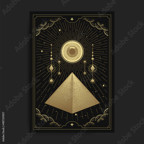 Pyramid and all seeing eye