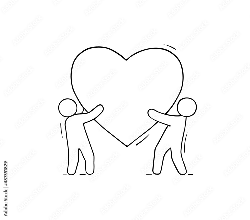 Cartoon icon - concept of love. Cartoon icon - concept of love.