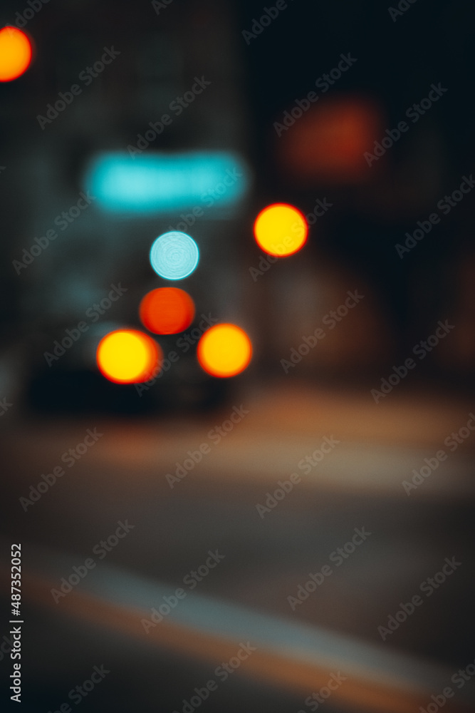 traffic in night traffic in night