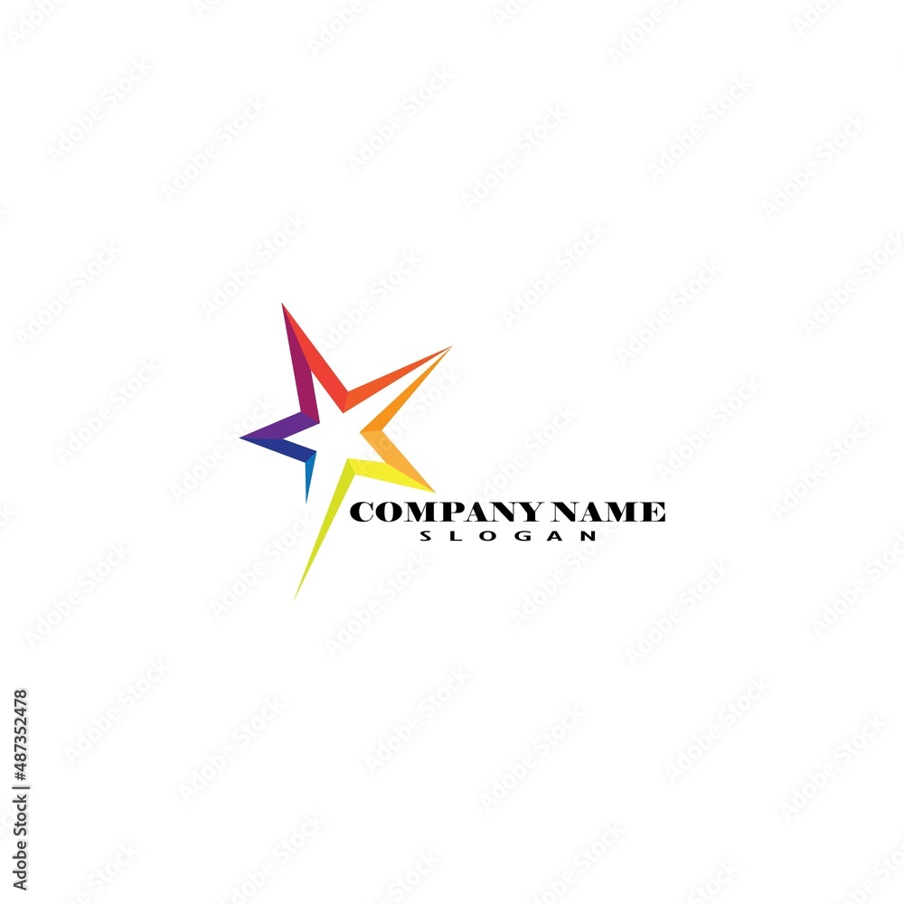 Star Logo abstract design vector template symbol concept icon. Star Logo abstract design vector template symbol concept icon.