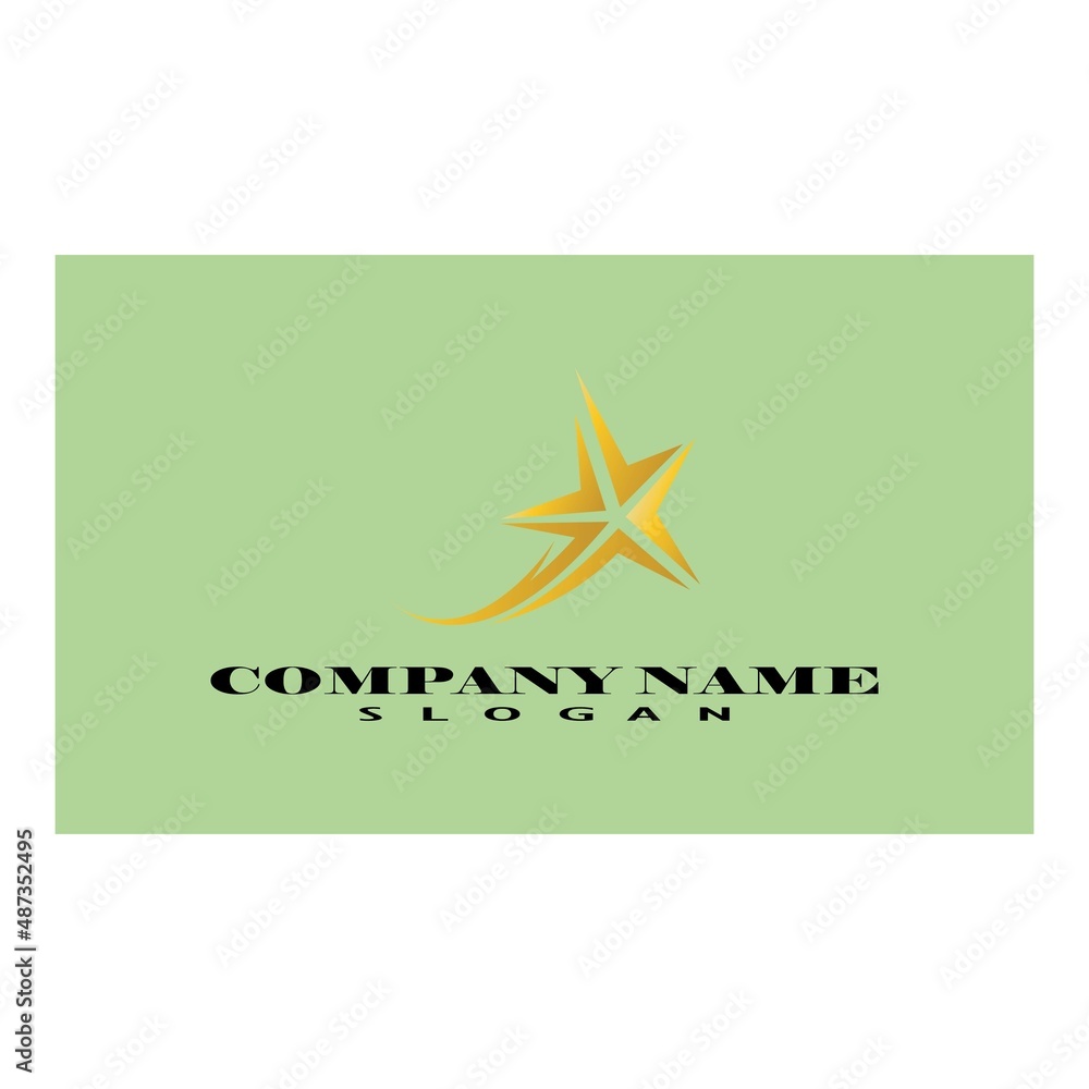 Obraz premium Star Logo abstract design vector template symbol concept icon.