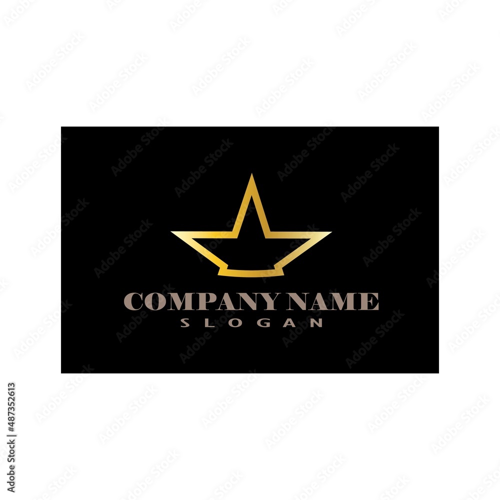 Fototapeta premium Star Logo abstract design vector template symbol concept icon.