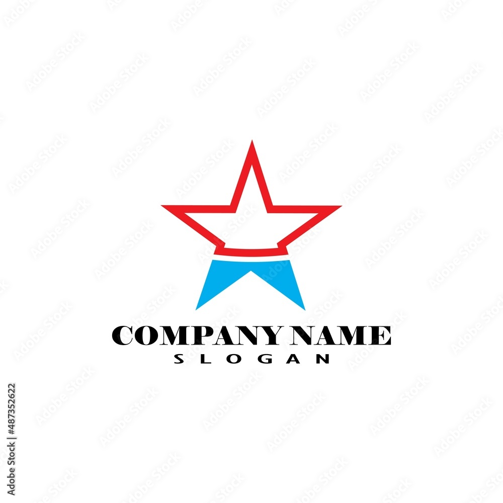 Star Logo abstract design vector template symbol concept icon. Star Logo abstract design vector template symbol concept icon.