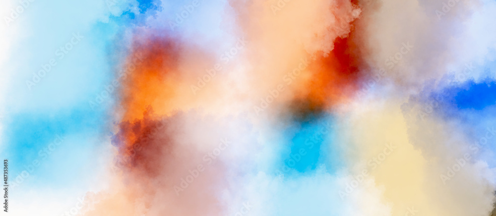 Naklejka premium Abstract colorful watercolor background for graphic design, presentation, banner, poster, business card, invitation card and design element. 