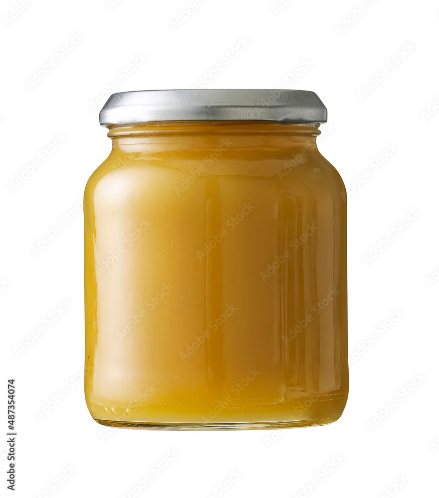 applesauce of apples in jar isolated applesauce of apples in jar isolated