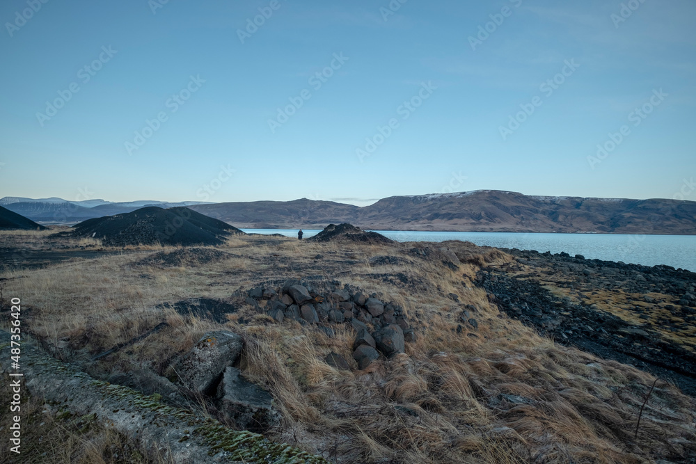 Landschaft am Foraging - Hvalfjörður im Westen Islands