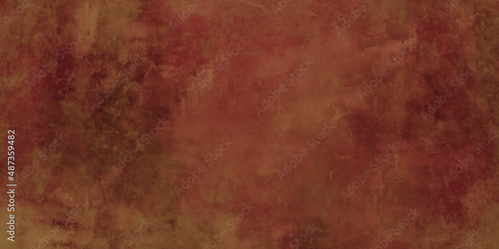 Dark red grunge background and Old wheathered red wall texture background. abstract red painted texture background wallpaper decoration fabric cotton illustration.
