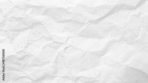 White Paper Texture background. Crumpled white paper abstract shape background with space paper recycle for text