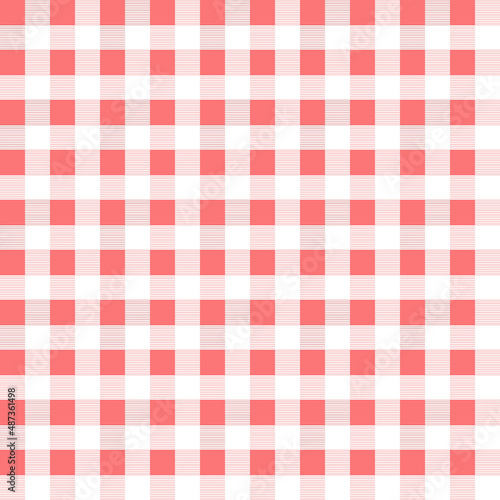 Seamless Colorful Checkered Flannel patterns of square for background.