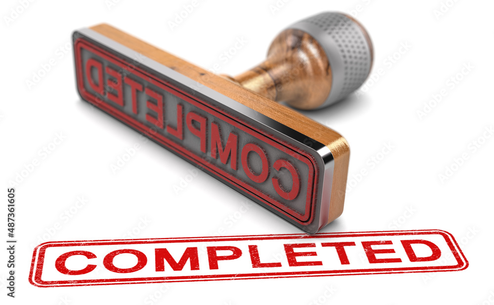 Project completion Task completed stamp Stock Illustration Adobe Stock Project completion Task completed stamp Stock Illustration Adobe Stock