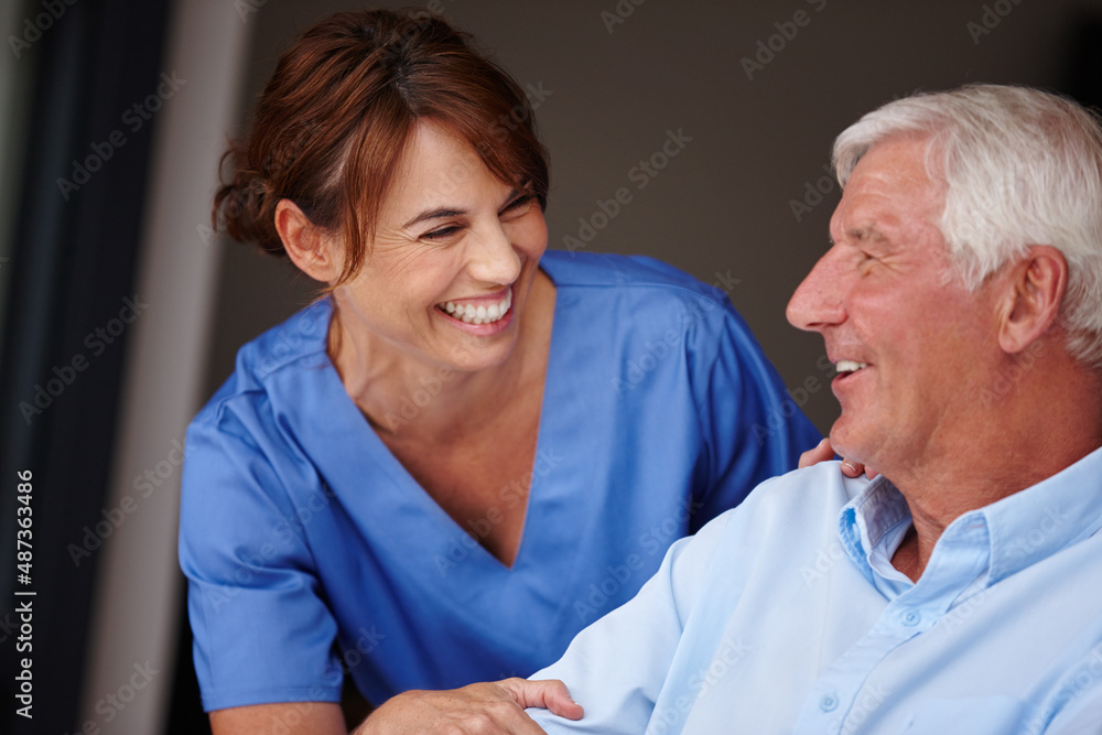 How Are You Feeling Today Cropped Shot Of A Female Nurse Checking On