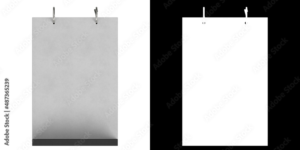 3D rendering illustration of a table tent template 3D rendering illustration of a table tent template
