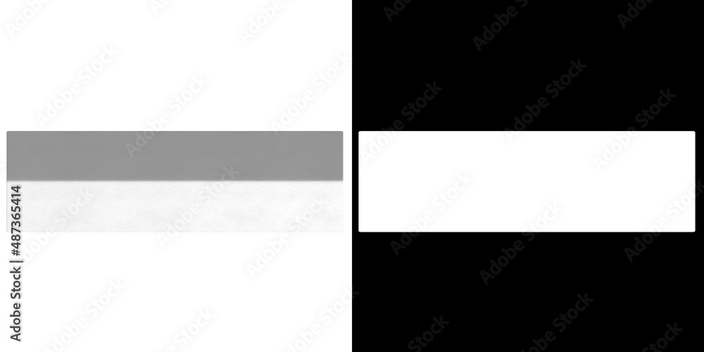3D rendering illustration of a table tent template 3D rendering illustration of a table tent template