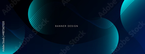 Abstract geometric elegant blue modern design colorful background
