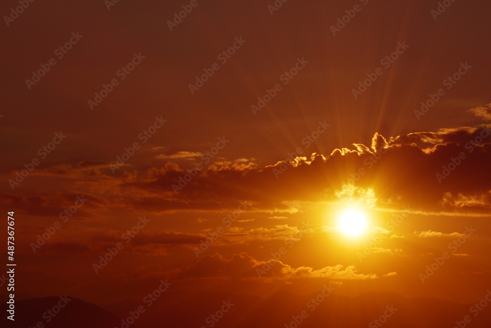 sunset sun ray light shine sunset sun ray light shine