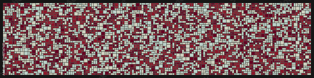 Fototapeta premium Offset Quads generative art background art illustration