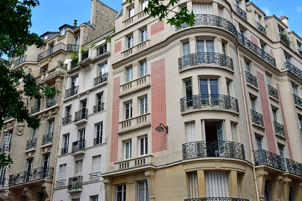 Paris; France - july 8 2021 : the Raynouard street
