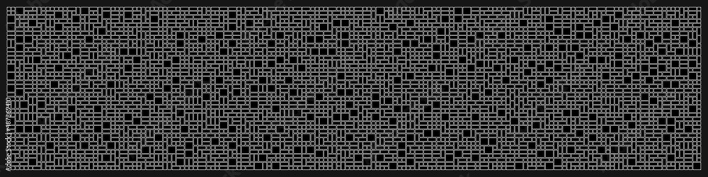 Fototapeta premium Offset Quads generative art background art illustration