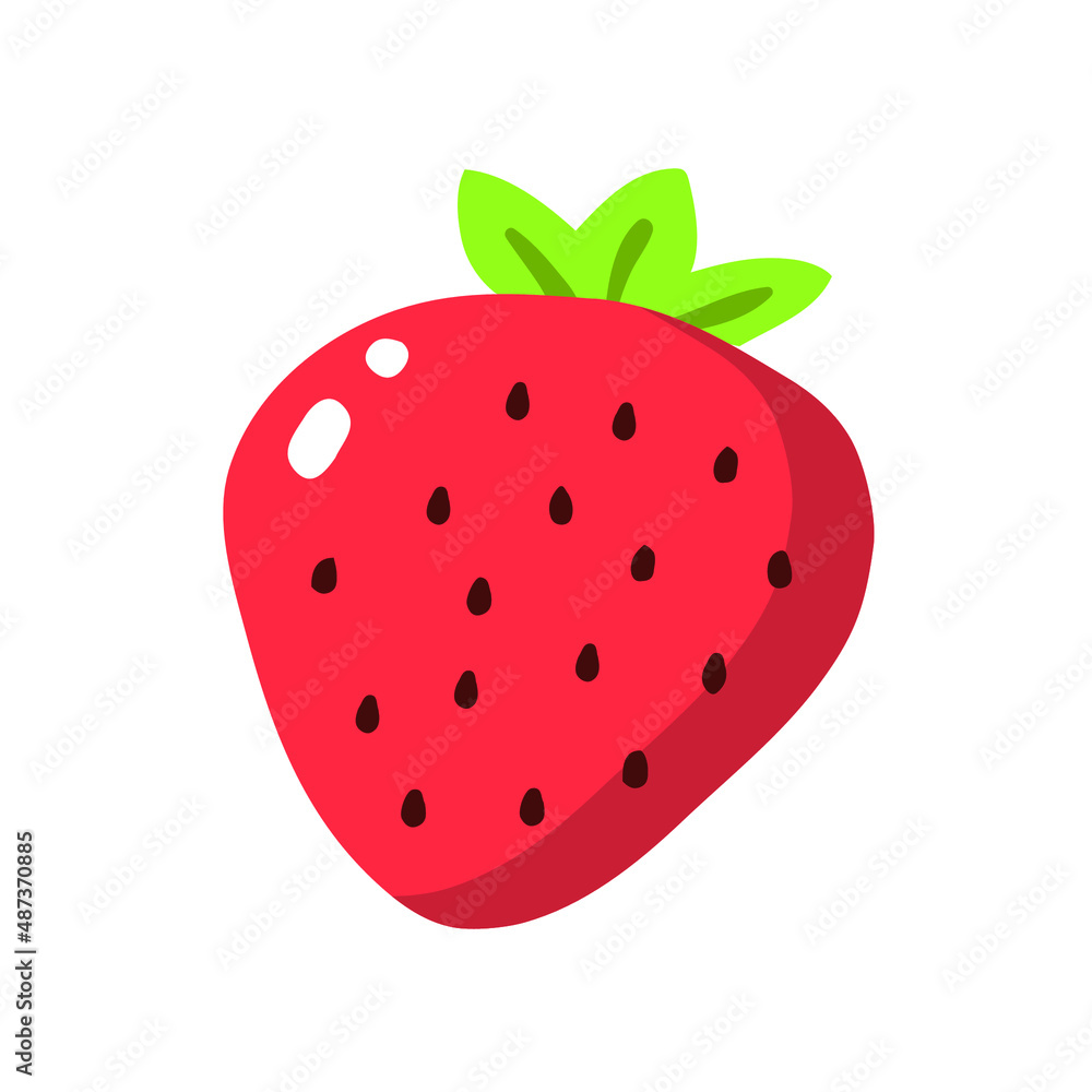 Obraz premium strawberry isolated on white