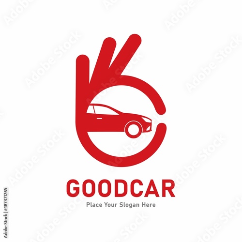 Good car vector logo template. Suitable for business, web, transportation, automotive, hand symbol and design
