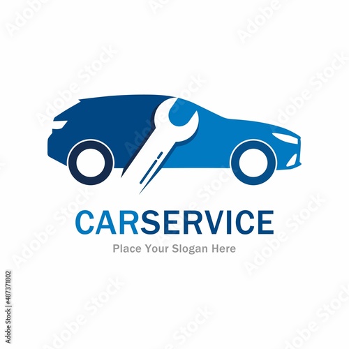Car service vector logo template. Suitable for business, web, automotive and transportation