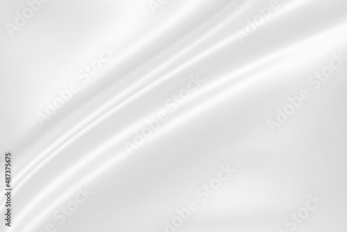 Abstract white fabric with soft wave texture background