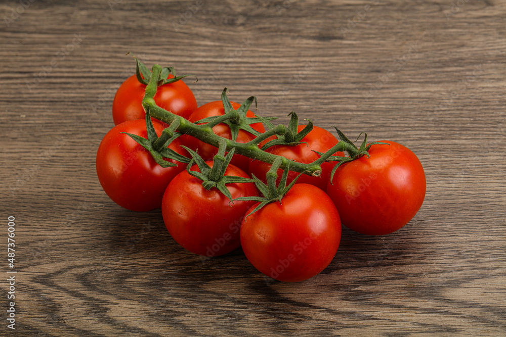 Fresh ripe cherry tomato branch Fresh ripe cherry tomato branch