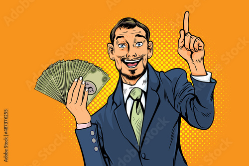 pointing man