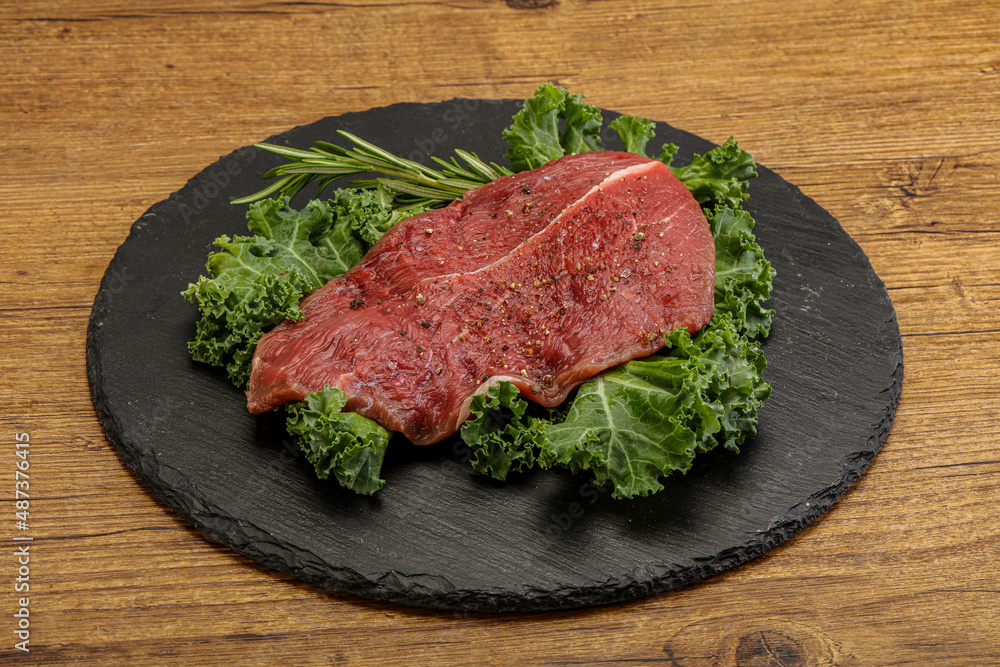 Raw beef steak for grill