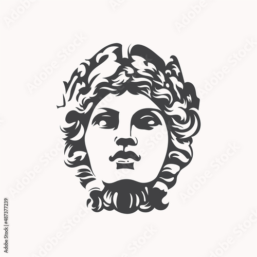Greek and roman god Apollo vector