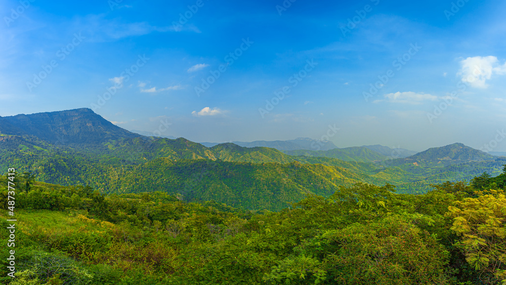 Mountain National Park in Thailand rainforest 