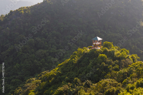Lookout tower at Vườn quốc gia Cát Bà National Park Cat Ba, Vietnam