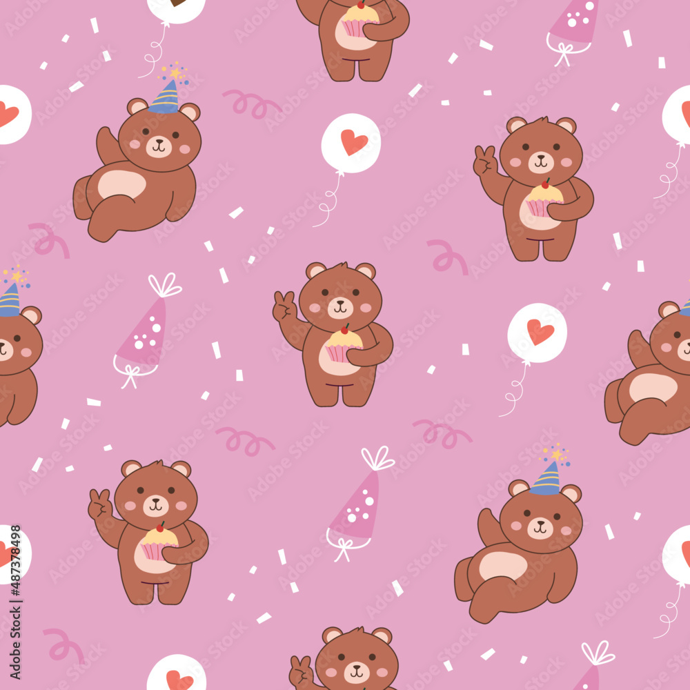seamless pattern with teddy bears seamless pattern with teddy bears