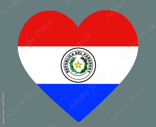 Paraguay Flag National Europe Emblem Heart Icon Vector Illustration Abstract Design Element Free Download Paraguay Flag National Europe Emblem Heart Icon Vector Illustration Abstract Design Element - GFXLoad