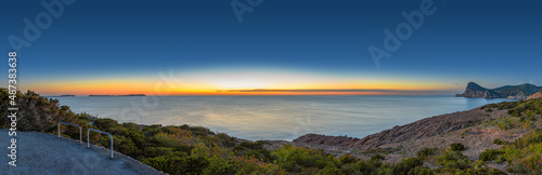 ibiza island south view panorama