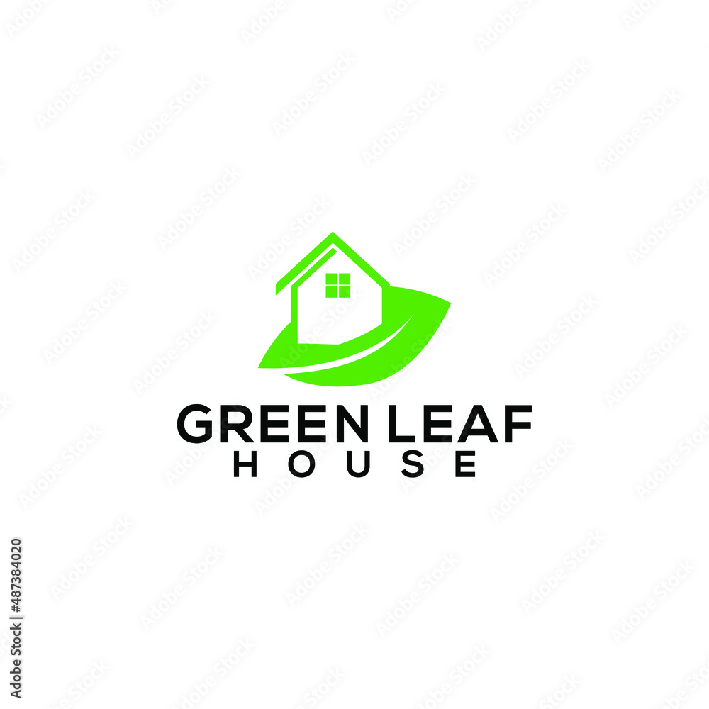 Green House Logo Design Concept Vector Green House Logo Design Concept Vector