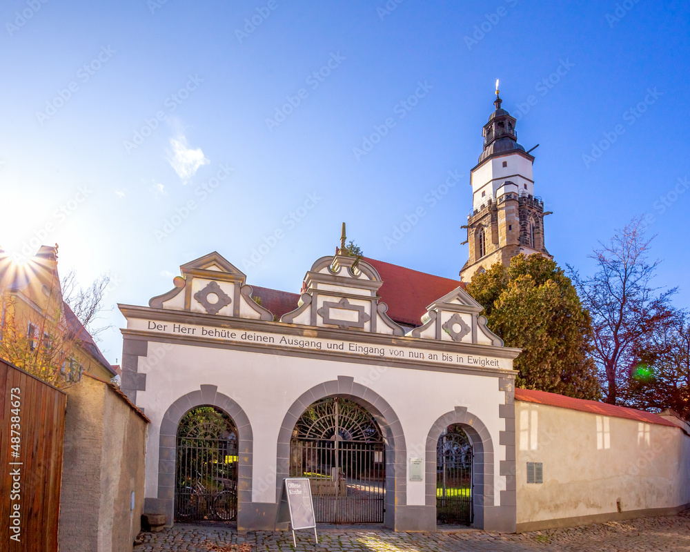 Obraz premium Sankt Marien Kirche, Kamenz, Sachsen, Deutschland 