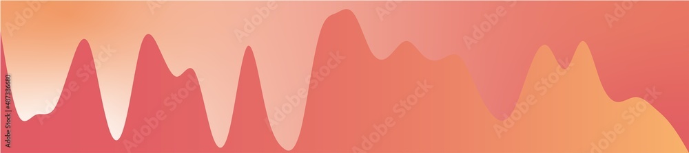 carte ou bandeau représentant un graphisme de couleur saumon en dégradé avec plusieurs pics sur un fond saumon en dégradé carte ou bandeau représentant un graphisme de couleur saumon en dégradé avec plusieurs pics sur un fond saumon en dégradé